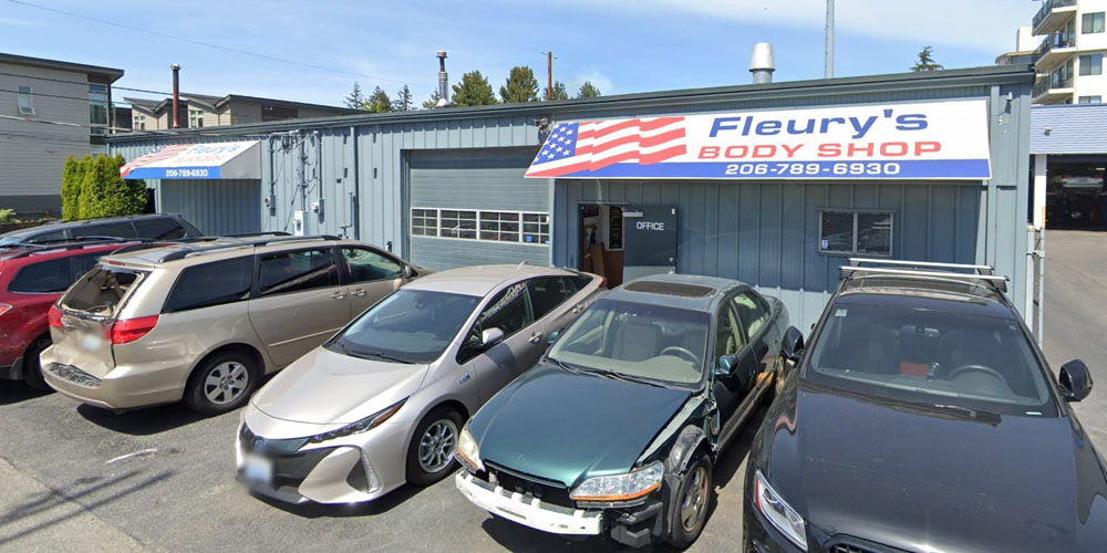 Image Of Vehicle Parts Being Spray Painted